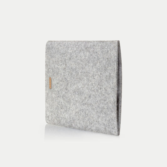 Hülle für Acer ConceptD | aus Filz und Bio-Baumwolle | hellgrau - Tracks | Modell "LET"