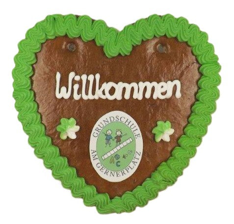 Lebkuchenherzen 17 cm mit Logo | Lebkuchenherzen-Fabrik - Lebkuchenherzen-Fabrik