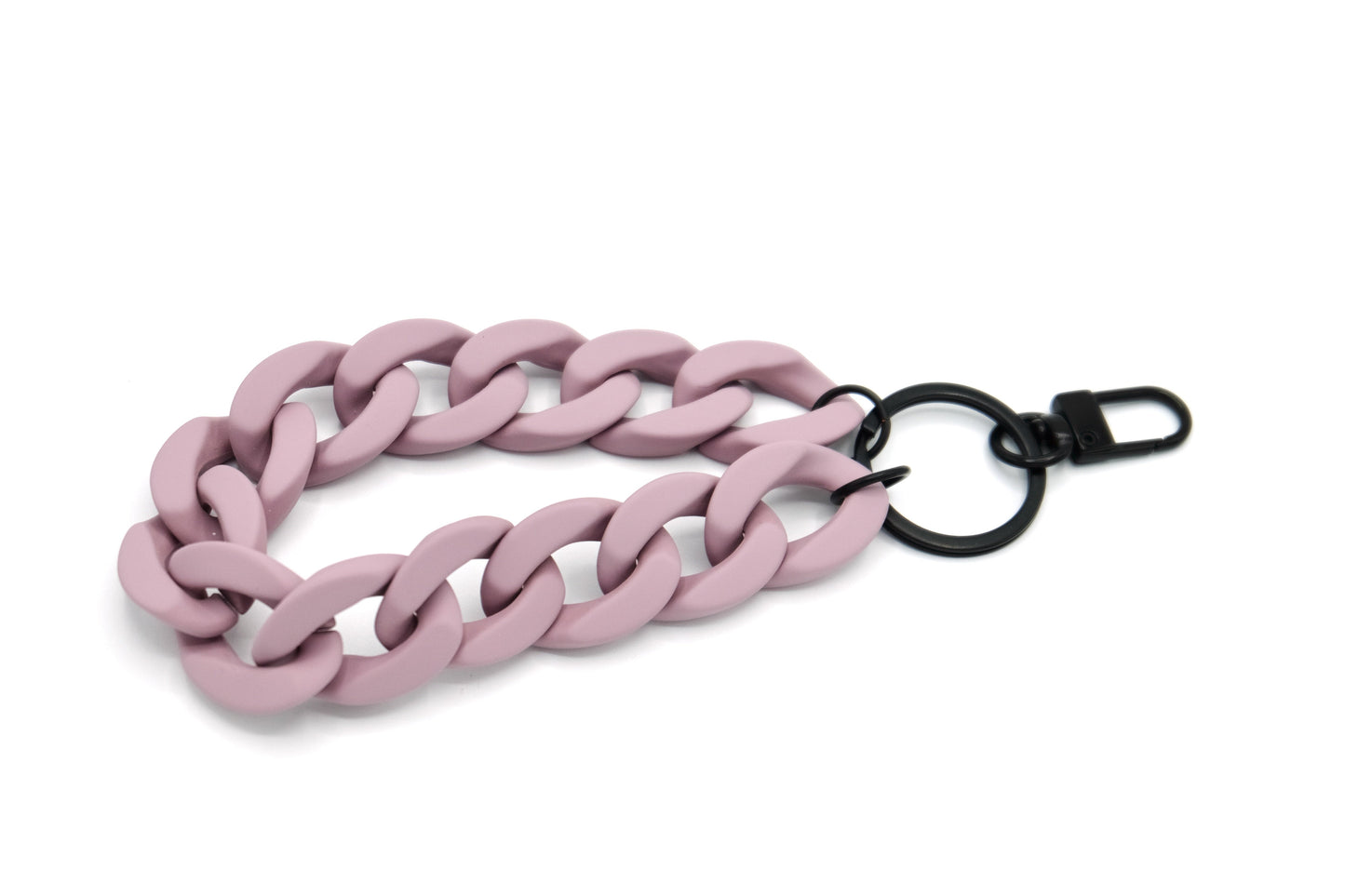 Keyring with carabiner "RUBBER EDITION" Purple Matte