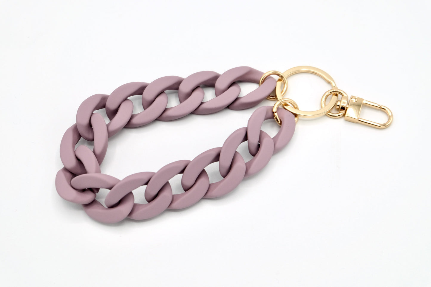 Keyring with carabiner "RUBBER EDITION" Purple Matte