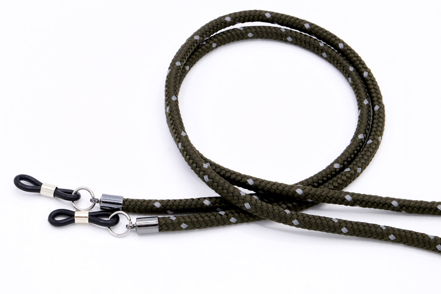 Brillenband 4mm Olive/Reflecting