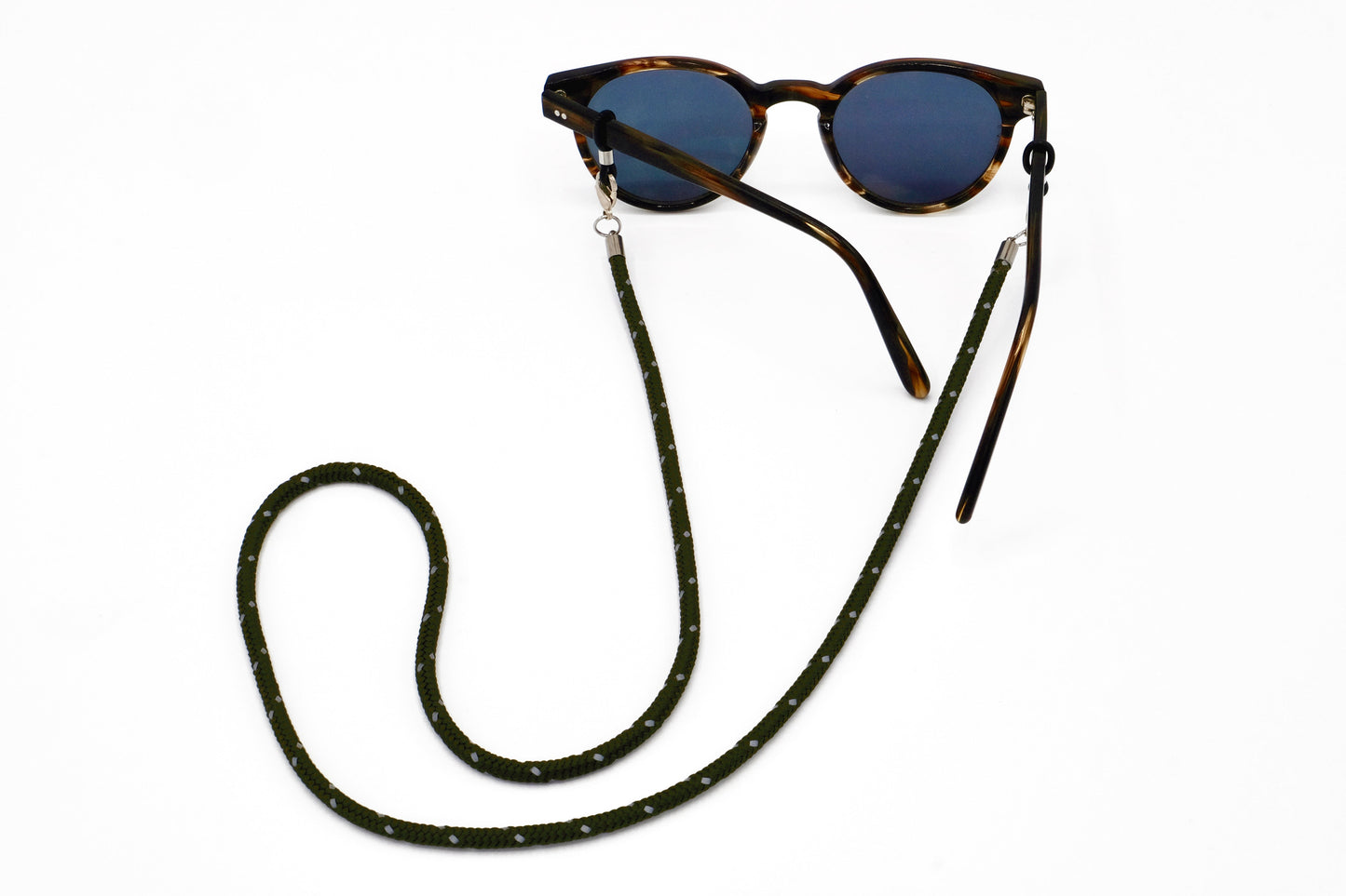 Brillenband 4mm Olive/Reflecting