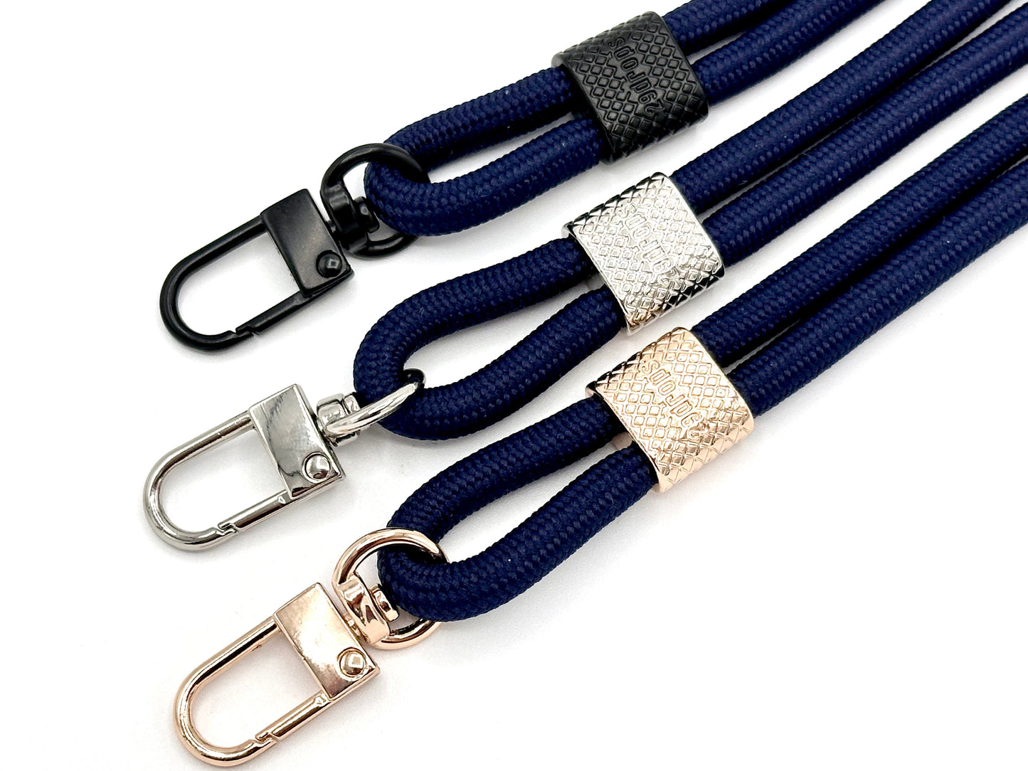 Schlüsselanhänger mit Karabiner Dunkelblau