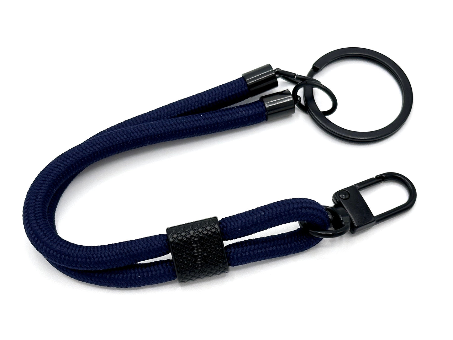 Schlüsselanhänger mit Karabiner Dunkelblau