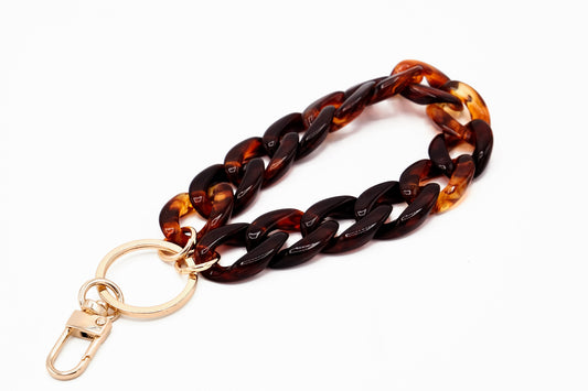 Schlüsselanhänger mit Karabiner Havanna