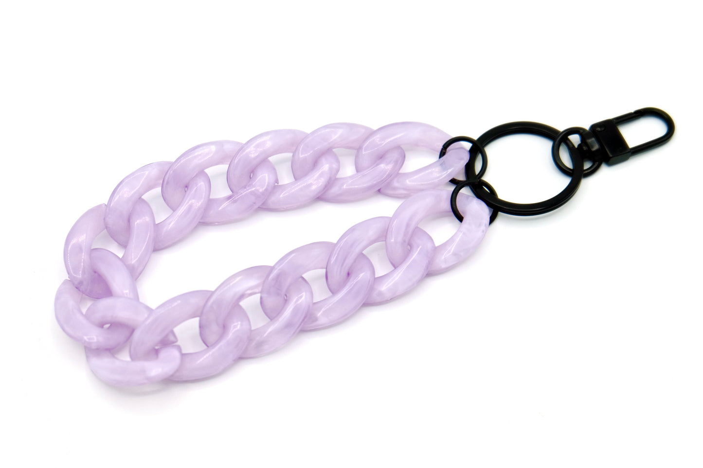 Schlüsselanhänger mit Karabiner Lavendel