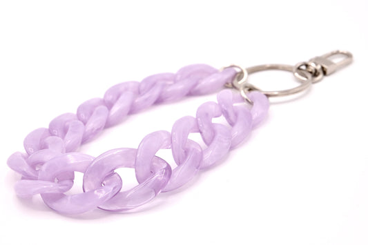 Schlüsselanhänger mit Karabiner Lavendel