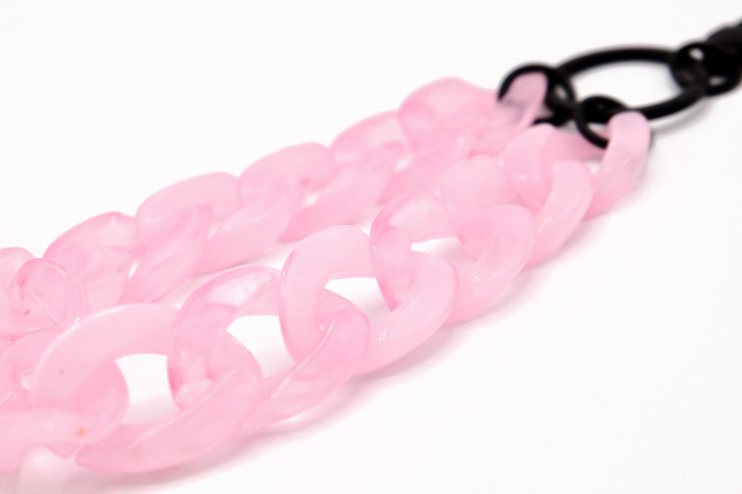 Schlüsselanhänger mit Karabiner Rosa