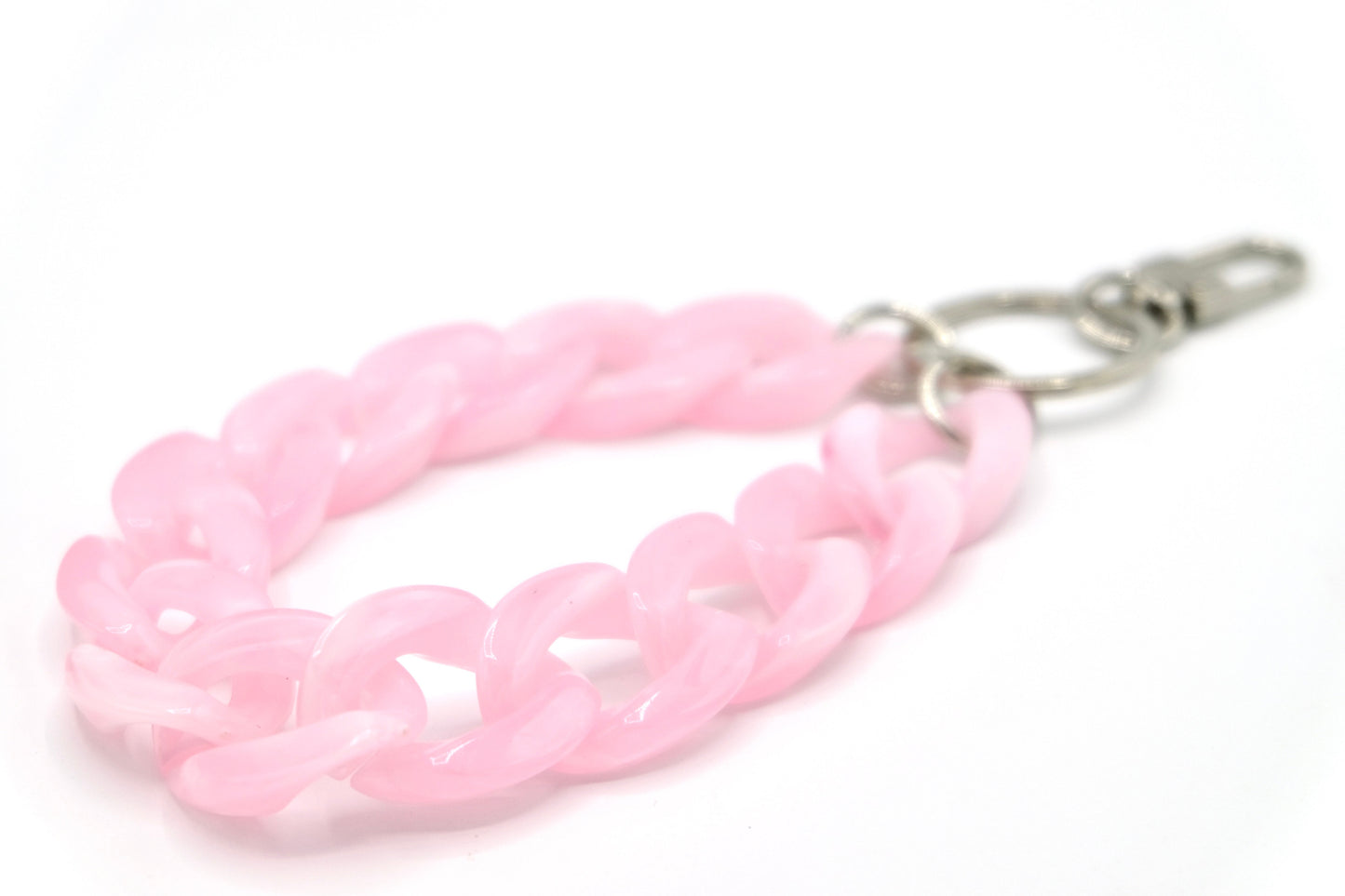 Schlüsselanhänger mit Karabiner Rosa