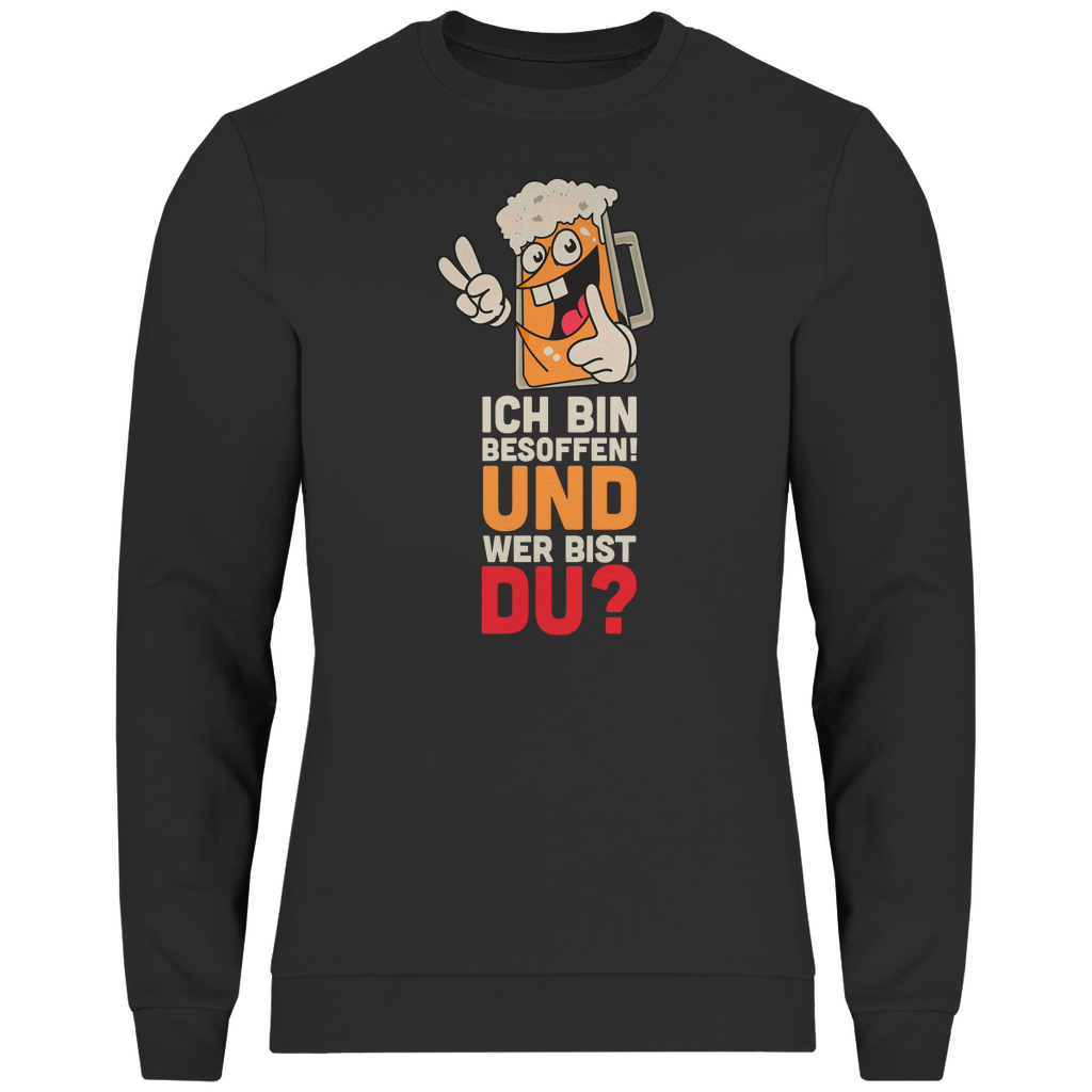 Herren Sweatshirt Ich bin besoffen