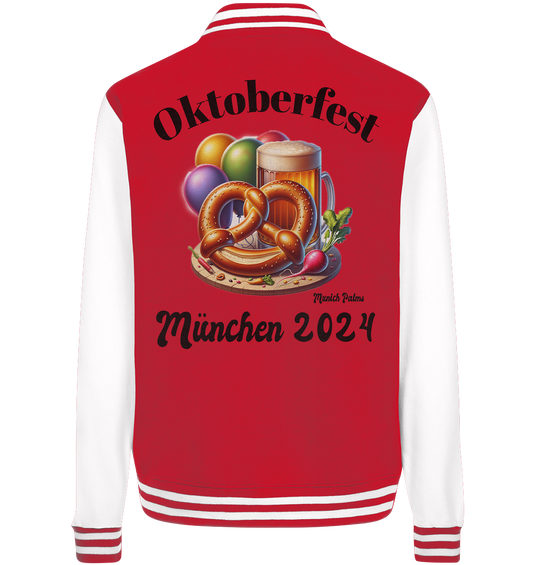 Maßkrüge ,Brezn,Radi - Oktoberfest München 2024 - lizensiert Design Munich Palms    - College Jacket