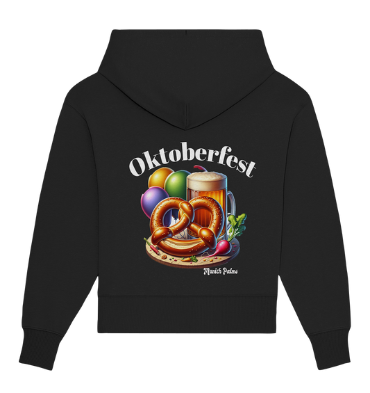 Maßkrüge ,Brezn,Radi - Oktoberfest - Wiesn lizensiert Design Munich Palms - Organic Oversize Hoodie