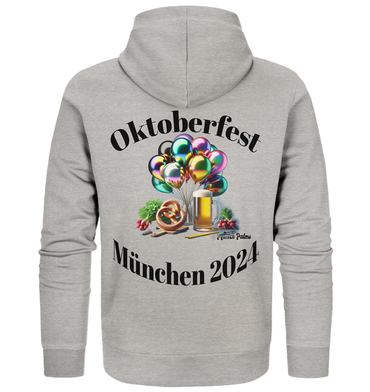 Luftballons Maßkrüge ,Brezn, Radi - Oktoberfest München 2024 - lizensiert Design Munich Palms    Kopie - Organic Zipper