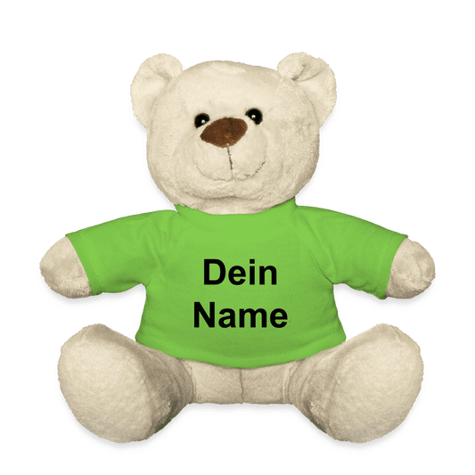 Beiger Plüsch Bär  mit Deinem Wunschtext - Namen -Teddy - Online Kaufhaus München