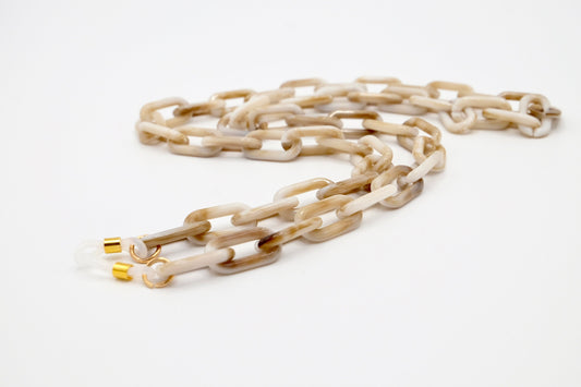 Brillenkette Größe XS Beige