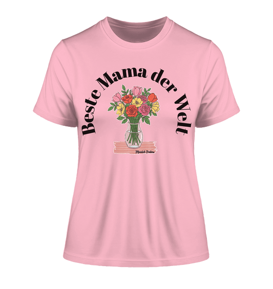 Beste Mama der Welt - Muttertag - Fitted Ladies Organic Shirt - Online Kaufhaus München