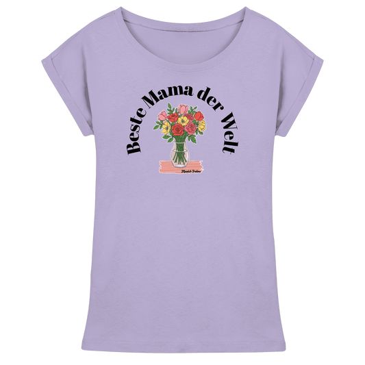 Beste Mama der Welt - Muttertag - Womens Extended Shoulder T-Shirt - Online Kaufhaus München