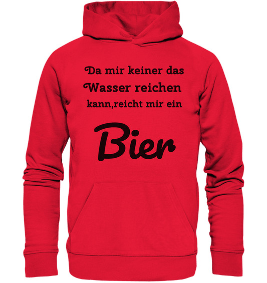 Da mir keiner das Wasser reichen kann, reicht mir ein Bier -Fun -Design Munich Palms - Premium Unisex Hoodie - Online Kaufhaus München