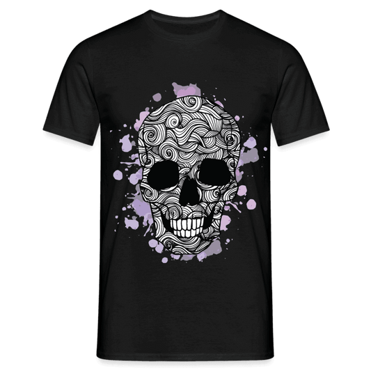 Dunkle Eleganz: Totenkopf-Herren T-Shirt für wahre Gothic-Fans - Online Kaufhaus München