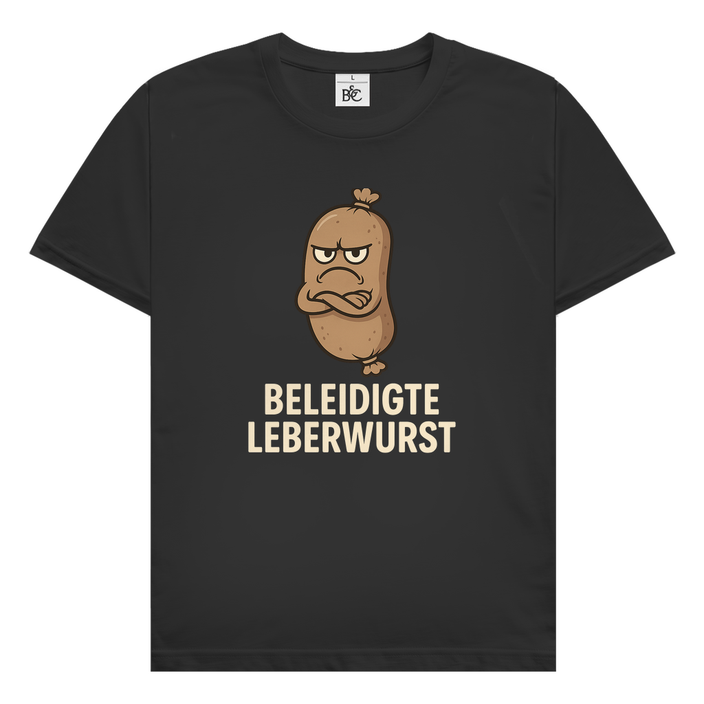 Herren T-Shirt Beleidigte Leberwurst