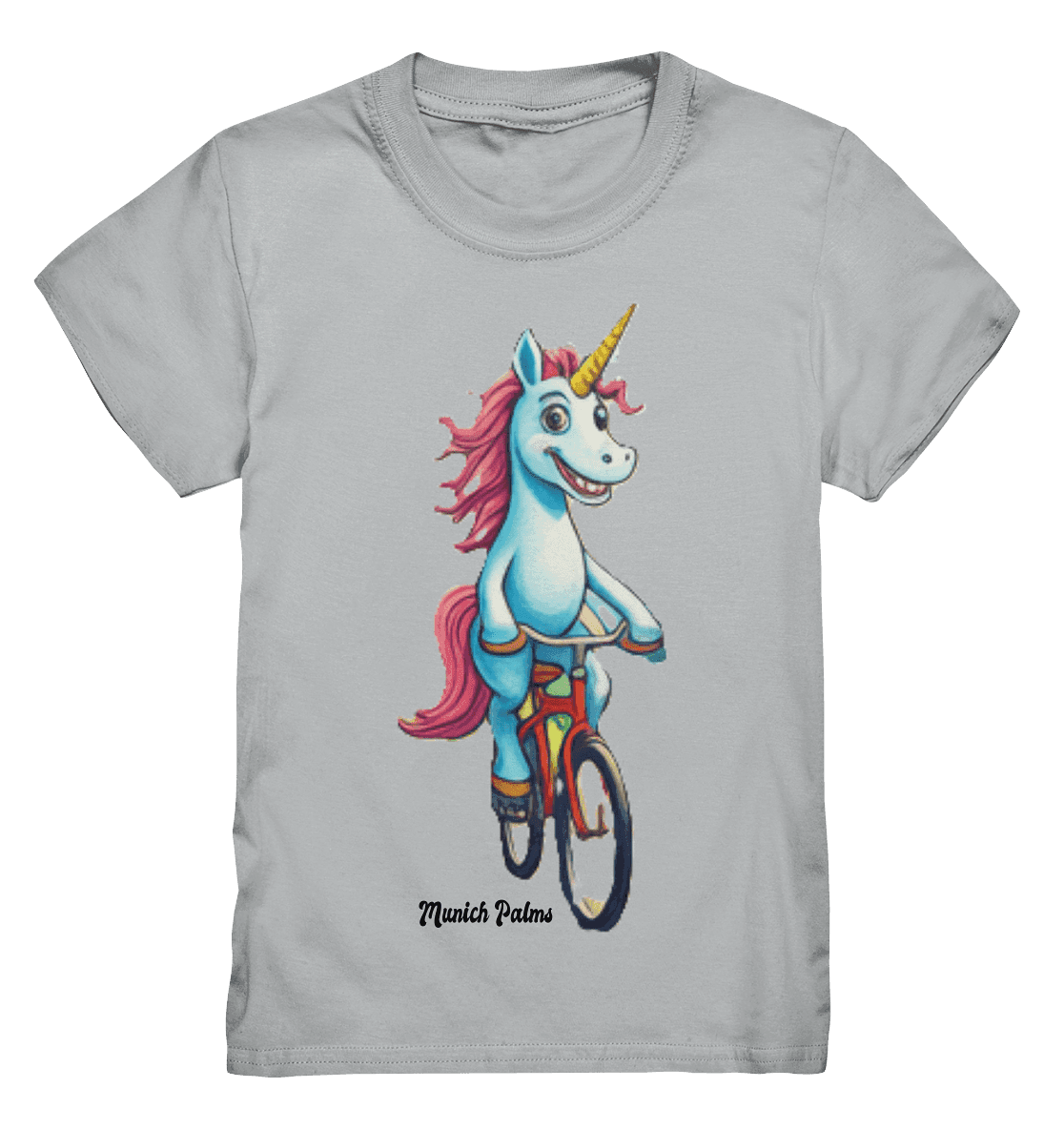 Einhorn auf Fahrrad - Design Munich Palms - Kids Premium Shirt - Online Kaufhaus München