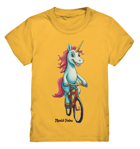 Einhorn auf Fahrrad - Design Munich Palms - Kids Premium Shirt - Online Kaufhaus München