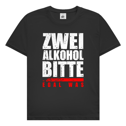Herren T-Shirt Zwei Alkohol