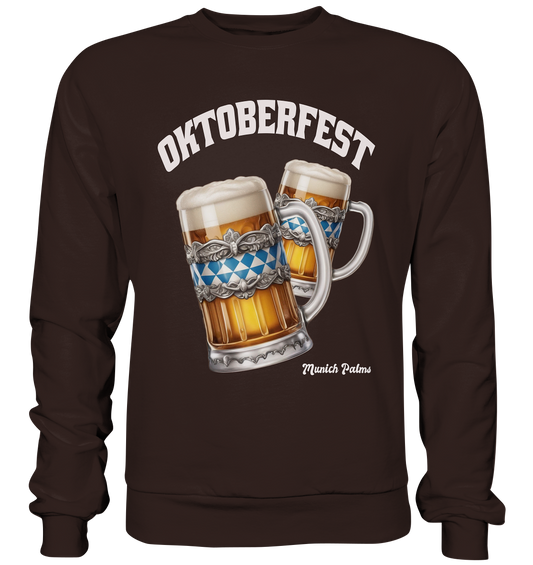 Oktoberfest Maßkrüge mit bayrisches Design by Munich Palms - Basic Sweatshirt