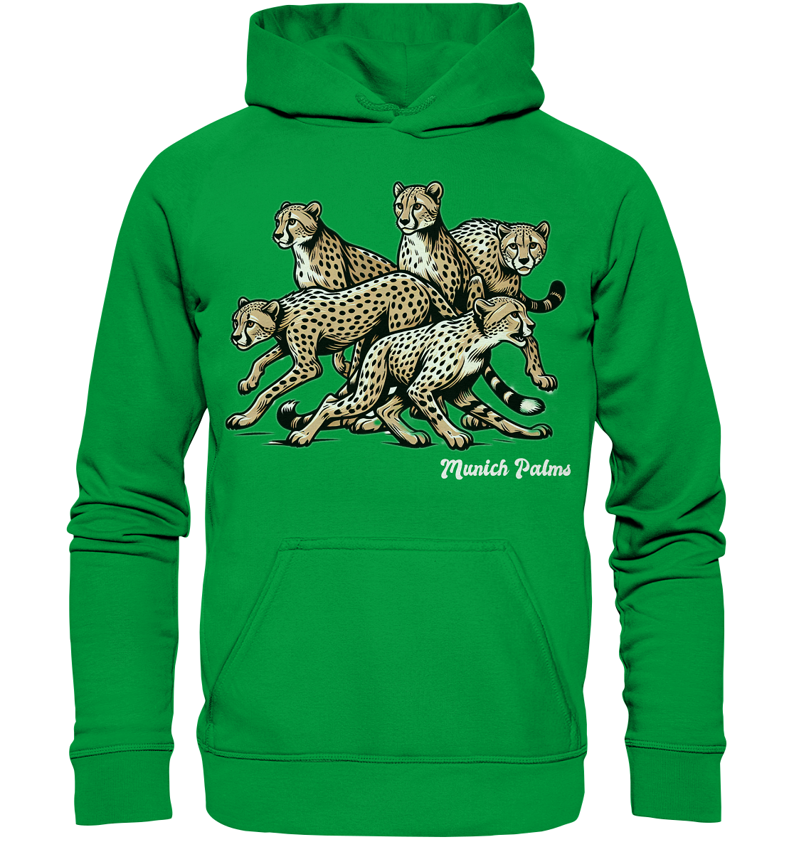 Geparden Rudel   Design by Munich Palms  - Basic Unisex Hoodie