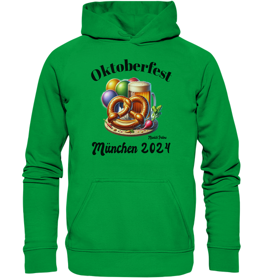 Maßkrüge ,Brezn,Radi - Oktoberfest München 2024 - lizensiert Design Munich Palms    - Basic Unisex Hoodie