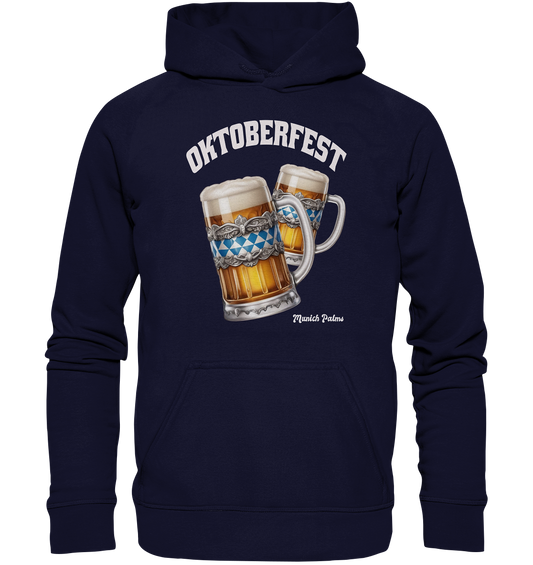 Oktoberfest Maßkrüge mit bayrisches Design by Munich Palms - Basic Unisex Hoodie