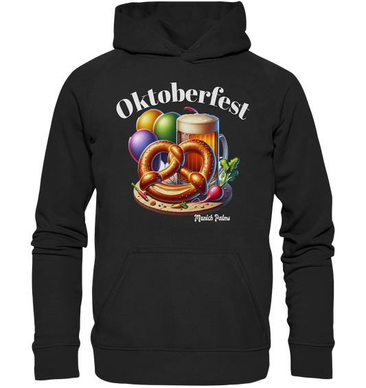 Beer mugs, Brezn, Radi - Oktoberfest - Wiesn licensed design Munich Palms - Basic Unisex Hoodie