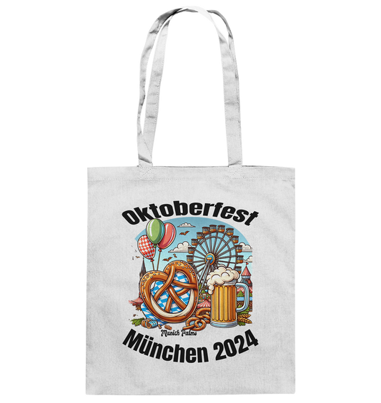 Oktoberfest  München 2024 lizensiert ,  Design Munich Palms  - Baumwolltasche