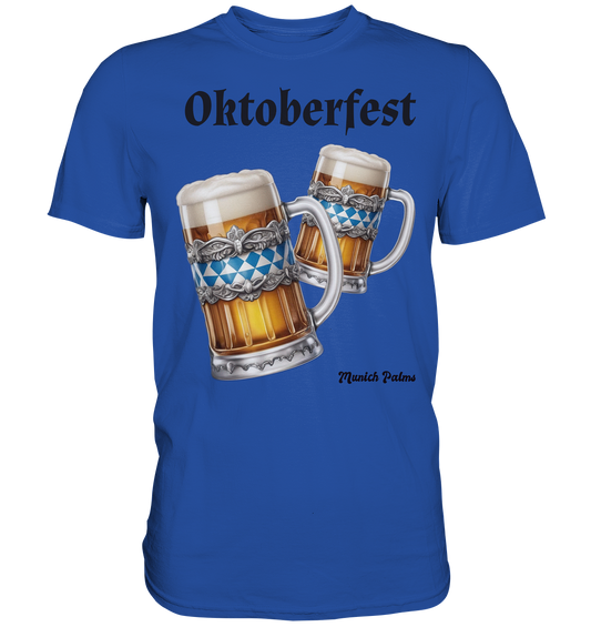 Oktoberfest beer mugs with Bavarian diamond design by Munich Palms - Classic Shirt