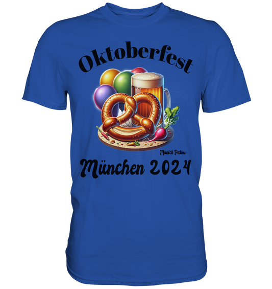 Beer mugs, Brezn, Radi - Oktoberfest Munich 2024 - licensed design Munich Palms - Classic Shirt