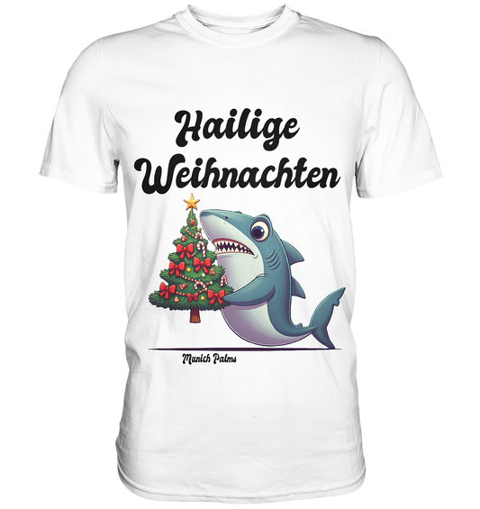 Hailige Weihnachten Haifisch mit Christbaum Design Munich Palms  - Classic Shirt