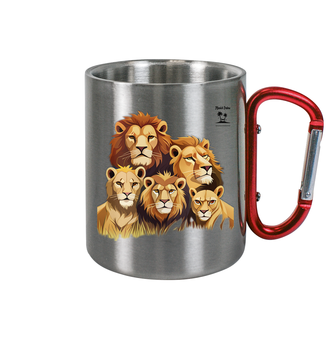 Design Munich Palms lion pride - stainless steel cup