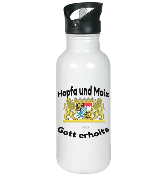 Hopfa and Moiz God erhoits - stainless steel drinking bottle