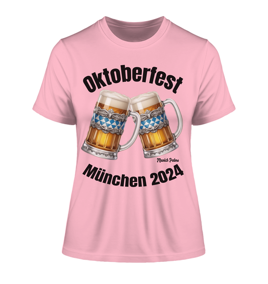 Beer mugs Oktoberfest Munich 2024 licensed DDesign Munich Palms - Fitted Ladies Organic Shirt