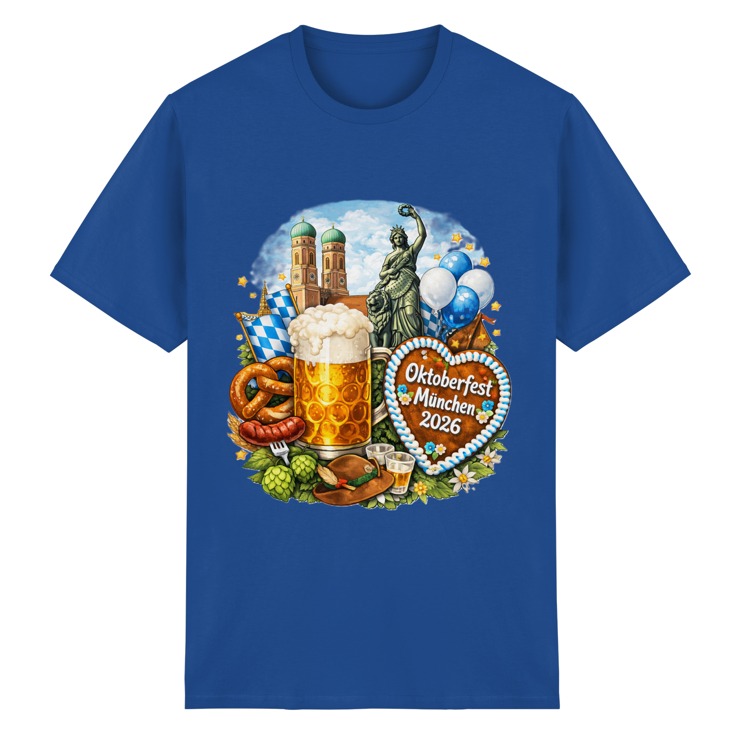 Oktoberfest T-Shirt 2026 "Munich Palms" | Dein stylisches Wiesn-Shirt - Heavy Cotton T-Shirt