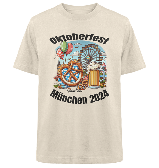 Oktoberfest Munich 2024 licensed, design Munich Palms - Heavy Oversized Organic Shirt