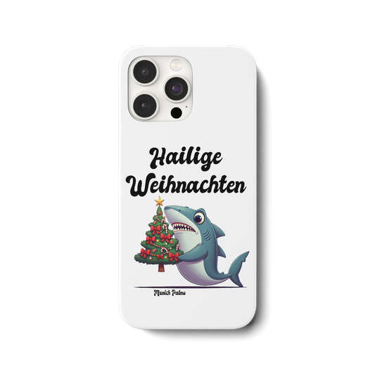 Hailige Weihnachten Haifisch mit Christbaum Design Munich Palms  - iPhone 15 Pro Max Handyhülle