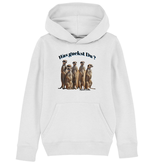 What are you looking at? Meerkat pack Design by Munich Palms - Kids Organic Hoodie