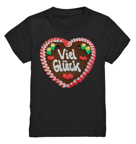 Lebkuchenherz Viel Glück - Kids Premium Shirt