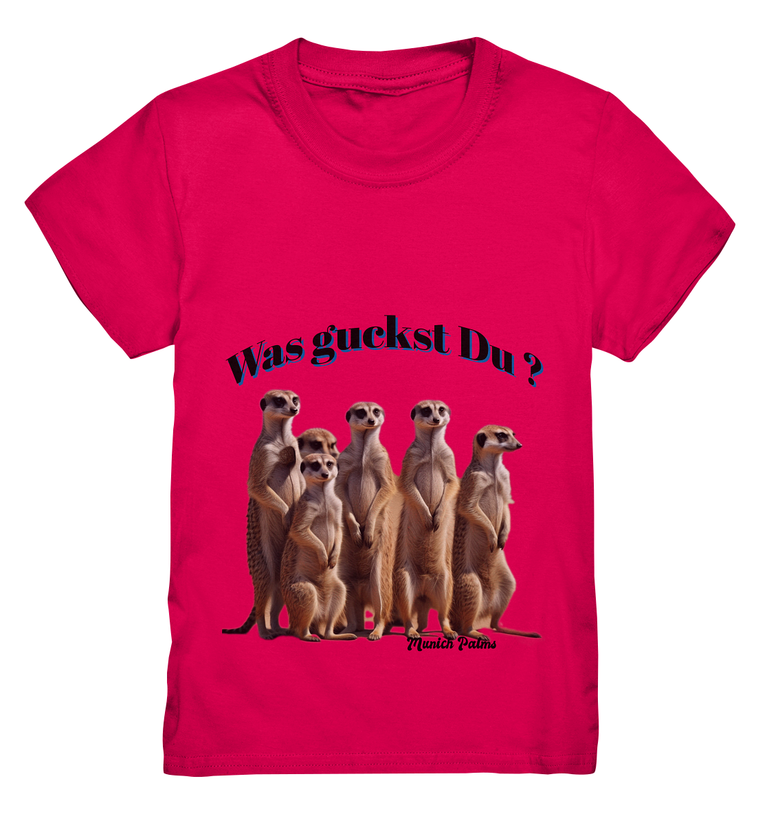 Was guckst Du ? Rudel Erdmännchen Design by Munich Palms  - Kids Premium Shirt