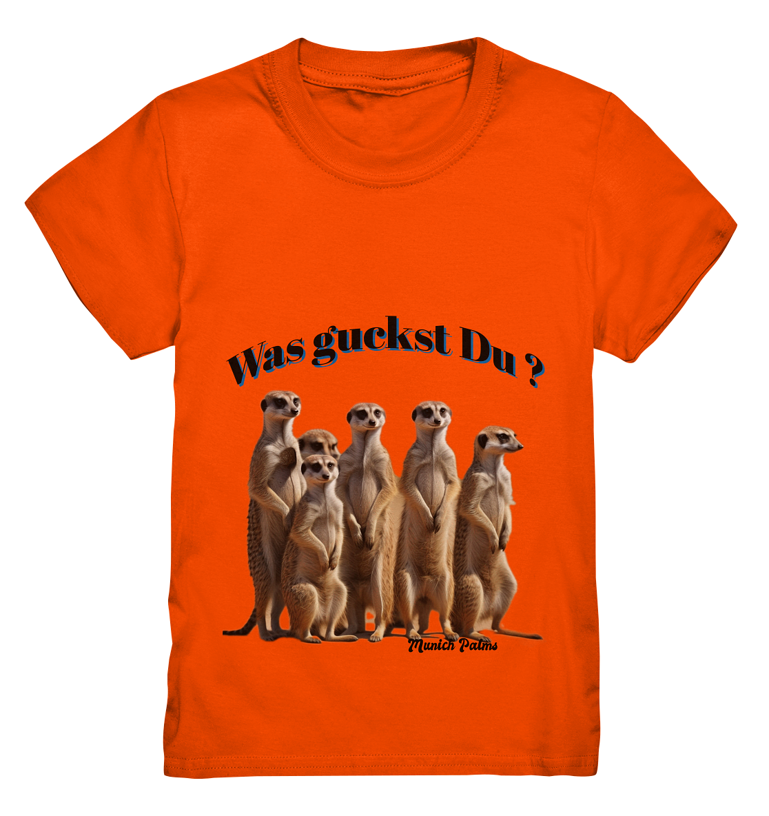 Was guckst Du ? Rudel Erdmännchen Design by Munich Palms  - Kids Premium Shirt