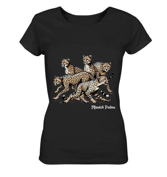 Geparden Rudel   Design by Munich Palms  - Ladies Organic Basic Shirt