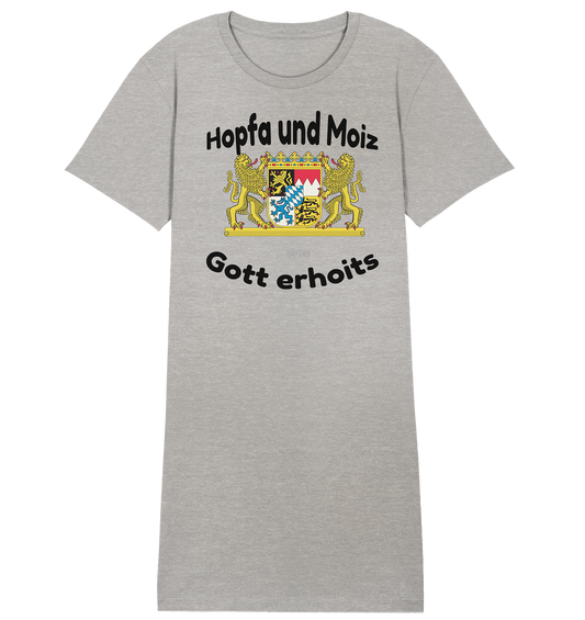 Hopfa und Moiz Gott erhoits  - Ladies Organic Shirt Dress