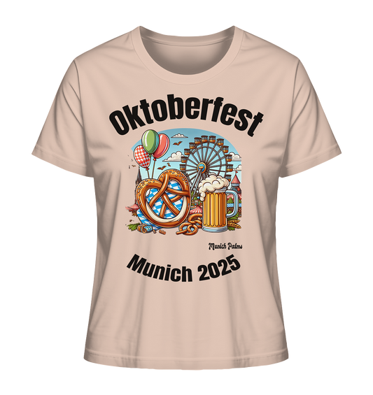 Oktoberfest Munich 2025 : Munich Palms Design - Ladies Organic Shirt