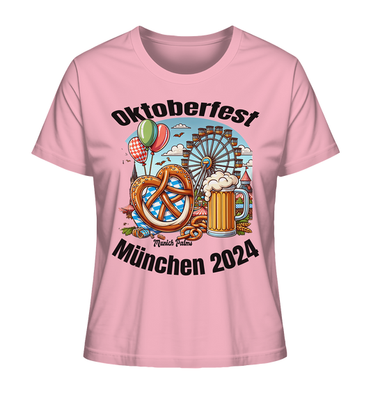 Oktoberfest Munich 2024 licensed, design Munich Palms - Ladies Organic Shirt